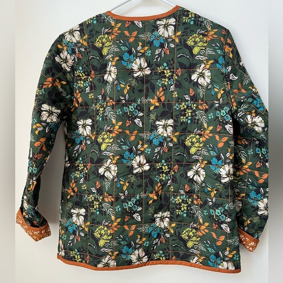 Susan Graver Pure Quilted Long-Sleeve Reversible Zip Jacket Pine QVC - Picture 4 of 6